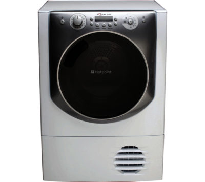 Hotpoint Aqualtis AQC94F7E1M Heat Pump Tumble Dryer - White & Grey Hotpoint Aqualtis AQC94F7E1M Heat Pump Tumble Dryer - White & Grey